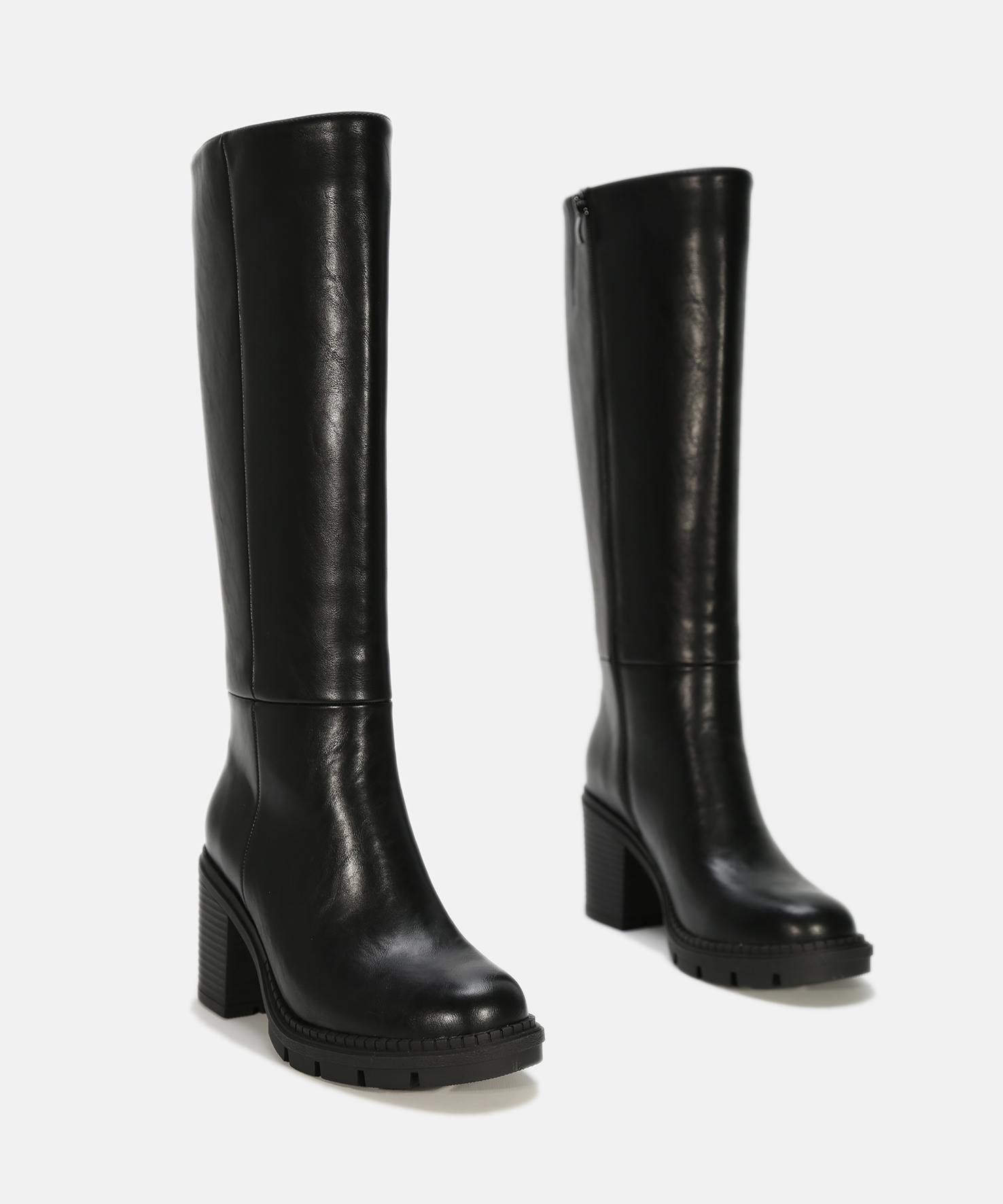 Botas altas pretas salto image number null